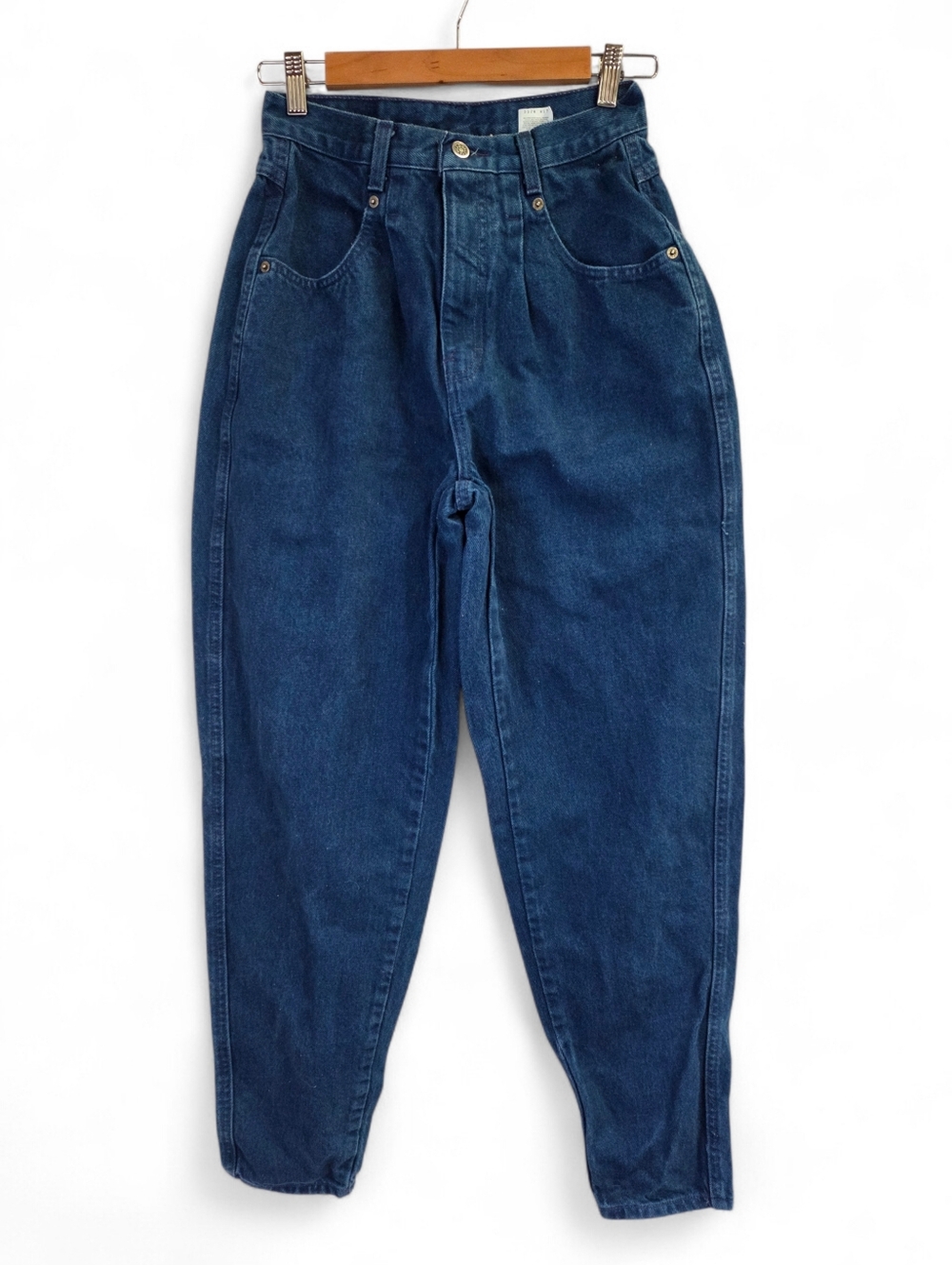 Vintage Brittania High-Rise Denim Mom-Jeans Size S